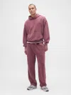 Gap Heavyweight Relaxed Sweatpants In Burgundy