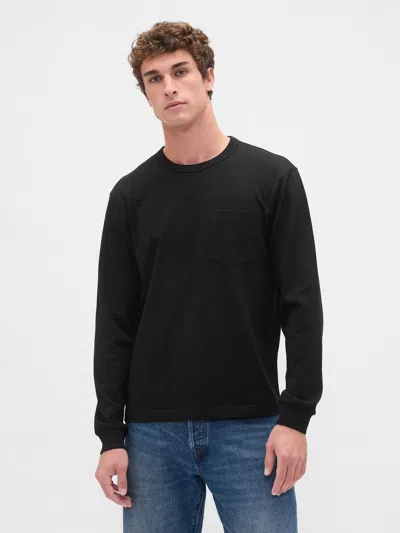Gap Heavyweight Relaxed T-shirt In Black