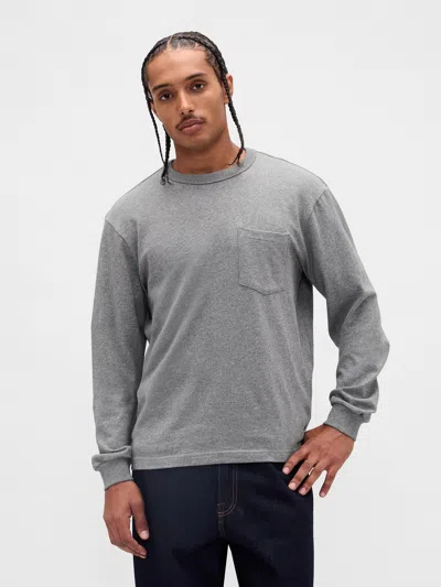 Gap Heavyweight Relaxed T-shirt In Gray