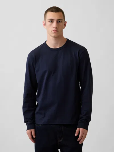 Gap Heavyweight Relaxed T-shirt In New Classic Navy Blue
