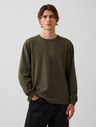 Gap Heavyweight Relaxed T-shirt In Tweed Green