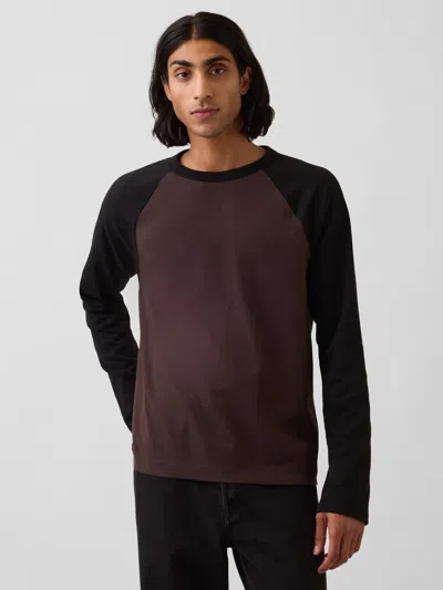Gap Heavyweight Relaxed T-shirt In Warm Dark Brown