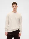 Gap Heavyweight Thermal Oversized T-shirt In Neutral