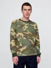 Gap Heavyweight Thermal T-shirt In Camouflage