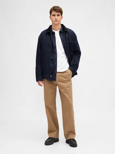 Gap Heavyweight Twill '90s Loose Khakis In Brown