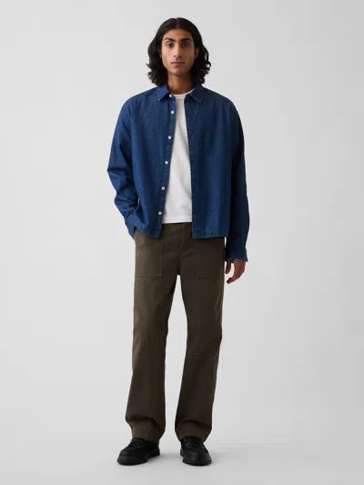 Gap Herringbone '90s Loose Pants In Bamboo