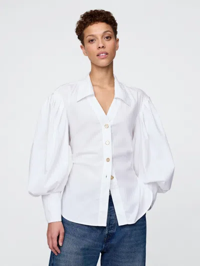 Gap × Hfr Open-back Shirt By Kaphill In White
