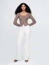 Gap High Rise '70s Flare Jeans In White