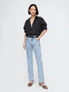 Gap High Rise '90s Straight Jeans In Light Indigo
