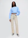 Gap High Rise '90s Straight Jeans In Light Indigo Acid