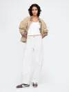 Gap High Rise Barrel Carpenter Jeans In Off White