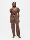 Gap High Rise Barrel Jeans In Brown