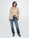 Gap High Rise Belted '90s Straight Jeans In Medium Indigo