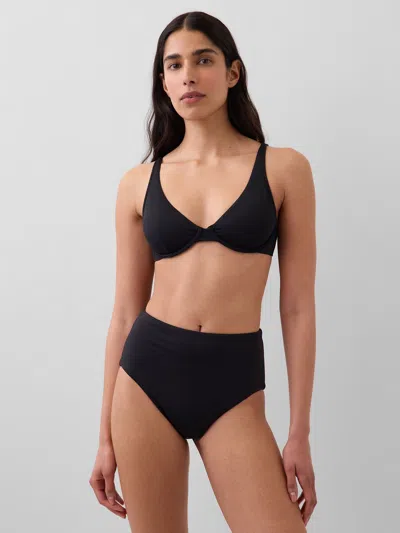 Gap High Rise Bikini Bottom In Black