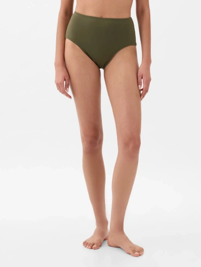 Gap High Rise Bikini Bottom In Olive Green
