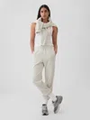 Gap High Rise Boyfriend Joggers In Pale Heather Grey