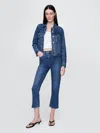 Gap High Rise Capri Jeans In Medium Indigo