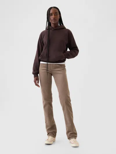Gap High Rise Corduroy '90s Straight Pants In Plymouth Rock Brown