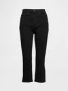 Gap High Rise Cropped Capri Jeans In Black