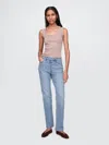 Gap High Rise Crossover '90s Straight Jeans In Medium Indigo
