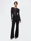 Gap Curvy High Rise '70s Flare Jeans In Black