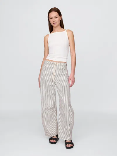 Gap High Rise Denim Stripe Horseshoe Jeans