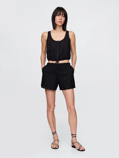 Gap High Rise Eyelet Easy Shorts