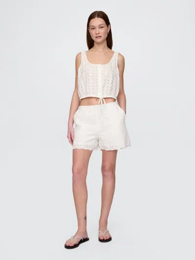 Gap High Rise Eyelet Easy Shorts