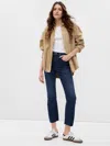 Gap High Rise Kick Fit Jeans With Washwell In Dark Wash