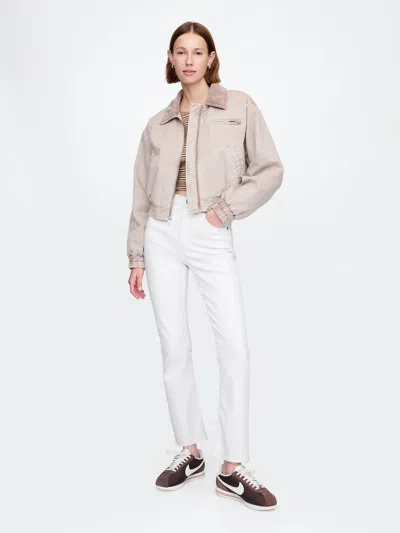 Gap High Rise Kick Fit Jeans In Optic White