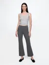 Gap High Rise Ponte Crop Kick Pants In Charcoal Grey