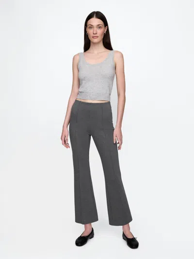 Gap High Rise Ponte Crop Kick Pants In Charcoal Grey