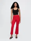 Gap High Rise Ponte Crop Kick Pants In Tomato Sauce Red