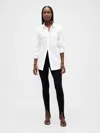Gap High Rise Ponte Stirrup Pants In White