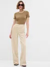 Gap High Rise Stride Jeans With Washwell In Beach Pebble