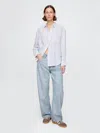 Gap High Rise Ultrasoft Barrel Jeans In Light Wash