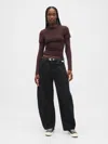 Gap High Rise Ultrasoft Horseshoe Jeans In Black