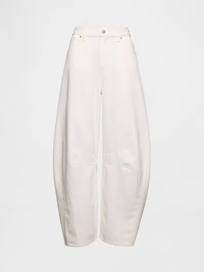 Gap High Rise Ultrasoft Horseshoe Jeans In Off White