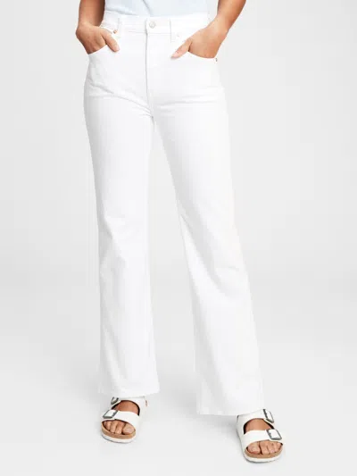 Gap High Rise Vintage Flare Jeans In White