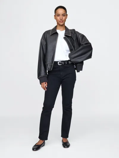 Gap High Rise Vintage Slim Jeans In Black
