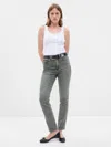 Gap High Rise Vintage Slim Jeans With Washwell In Grey Wash
