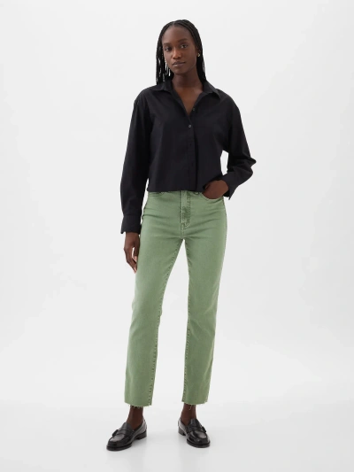 Gap High Rise Vintage Slim Jeans In Sage Green