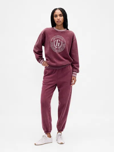 Gap High Rise Vintagesoft Joggers In Red