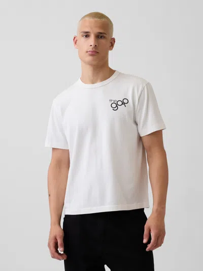 Gap I Heart Ny Relaxed Logo T-shirt In White