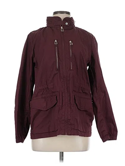 Pre-owned Gap Jacket In Burgundy