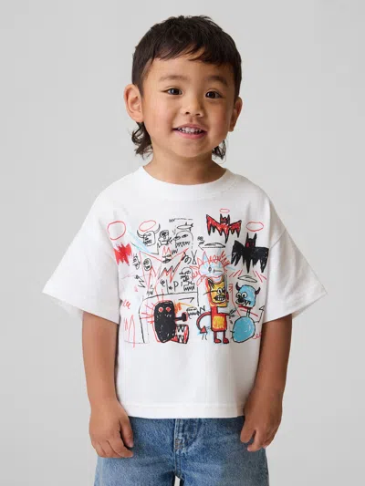 Gap Kids' Jean-michel Basquiat Toddler Graphic T-shirt In White
