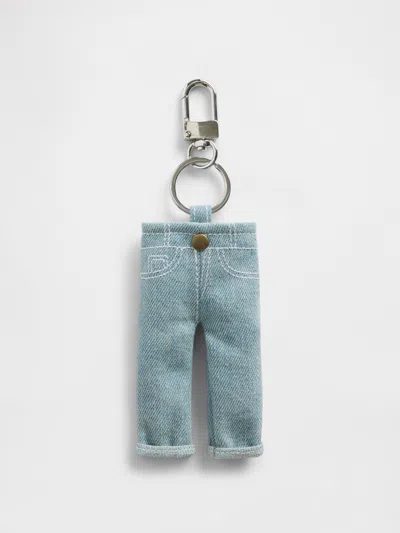 Gap Jeans Keychain Charm In Blue