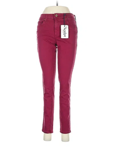 Pre-owned Gap Jeggings In Burgundy