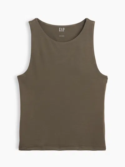 Gap Jersey Crop Tank Top In Green