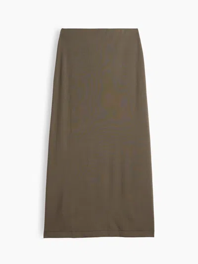 Gap Jersey Maxi Skirt In Green